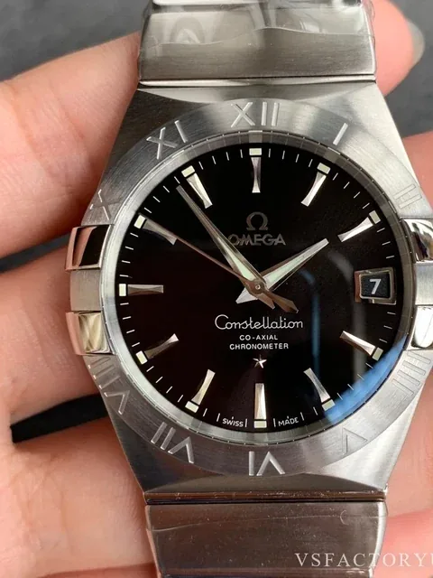 Omega Constellation 38mm Black Sunburst Super Clone | VS Factory