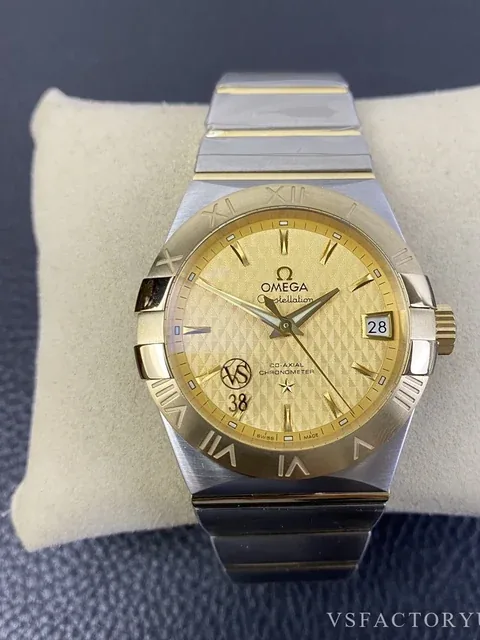 Omega Constellation 38mm Two-Tone Yellow Gold Super Clone | VS Factory
