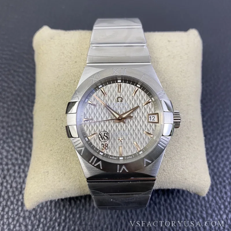 Omega Constellation Co-Axial 38mm Steel & Sedna Accents 1:1 Super Clone
