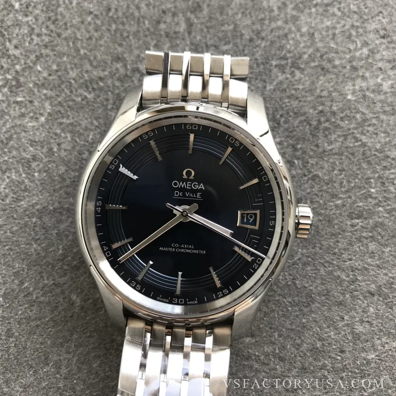 Omega De Ville Hour Vision 41mm Blue Dial Steel Bracelet 1:1 Super Clone