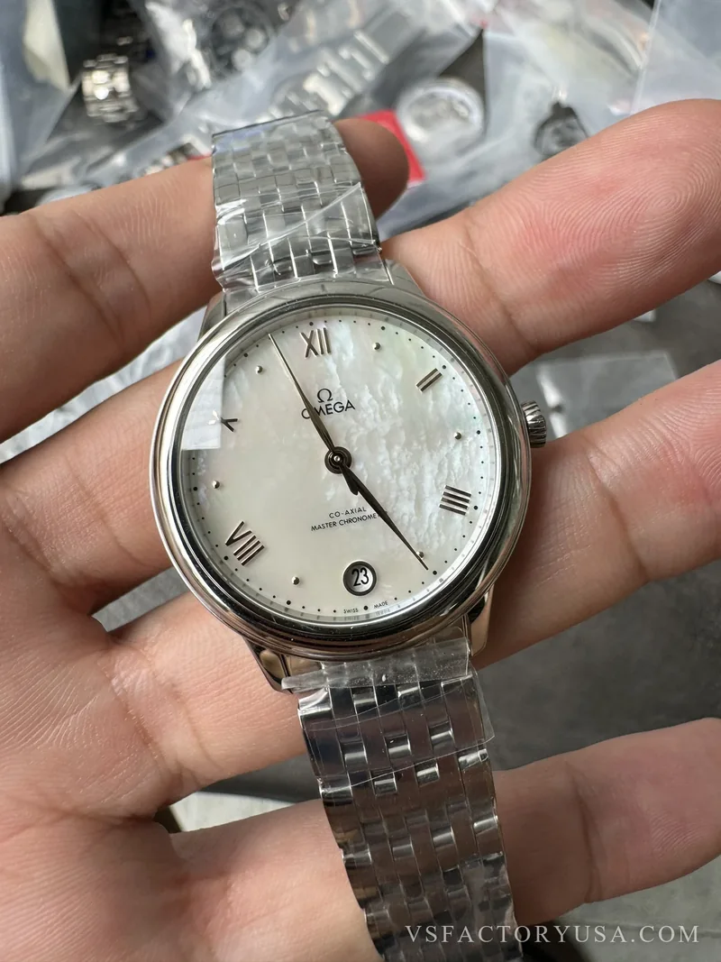 Omega De Ville Prestige 34mm Mother-of-Pearl Dial 1:1 Super Clone