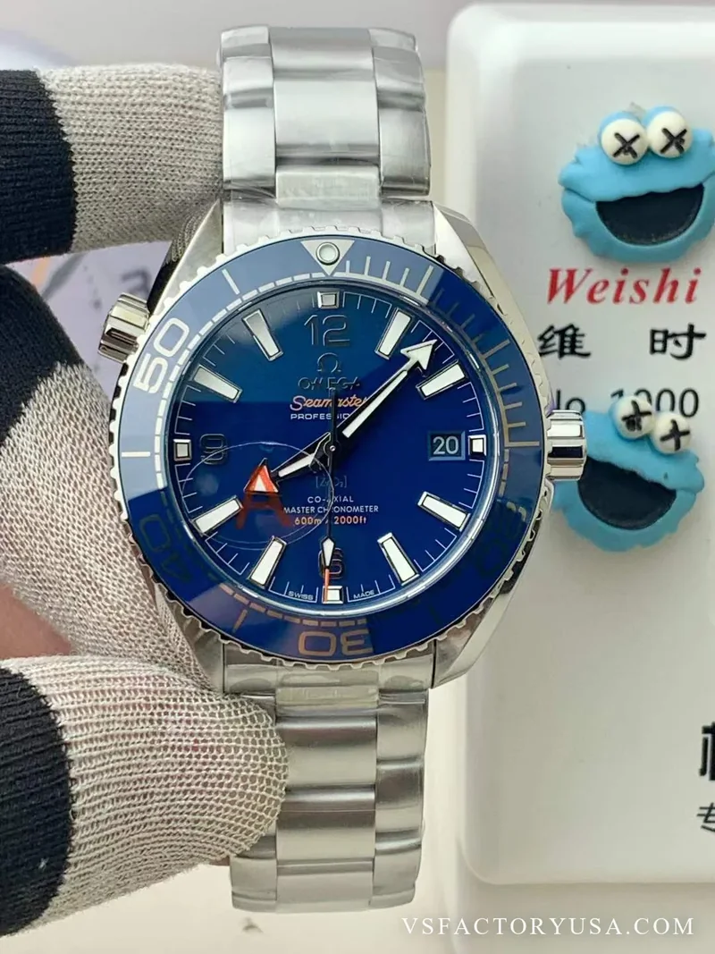 Omega Seamaster Planet Ocean 600M GMT Blue Dial 1:1 Super Clone