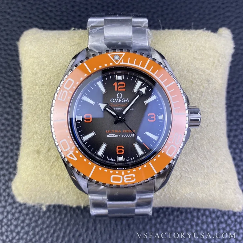 Omega Seamaster Ultra Deep 45.5mm Orange Bezel Grey Dial 1:1 Super Clone