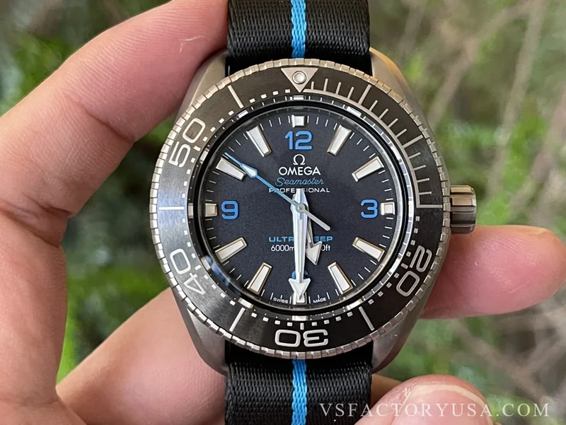 Omega Seamaster Ultra Deep 45.5mm Titanium Black Dial 1:1 Super Clone