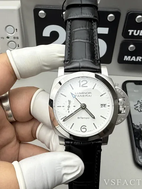 Panerai Luminor Quaranta BiTempo 40mm Super Clone White Dial | VS Factory