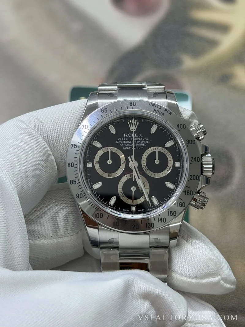 Rolex Cosmograph Daytona 40mm Black Dial 1:1 Super Clone