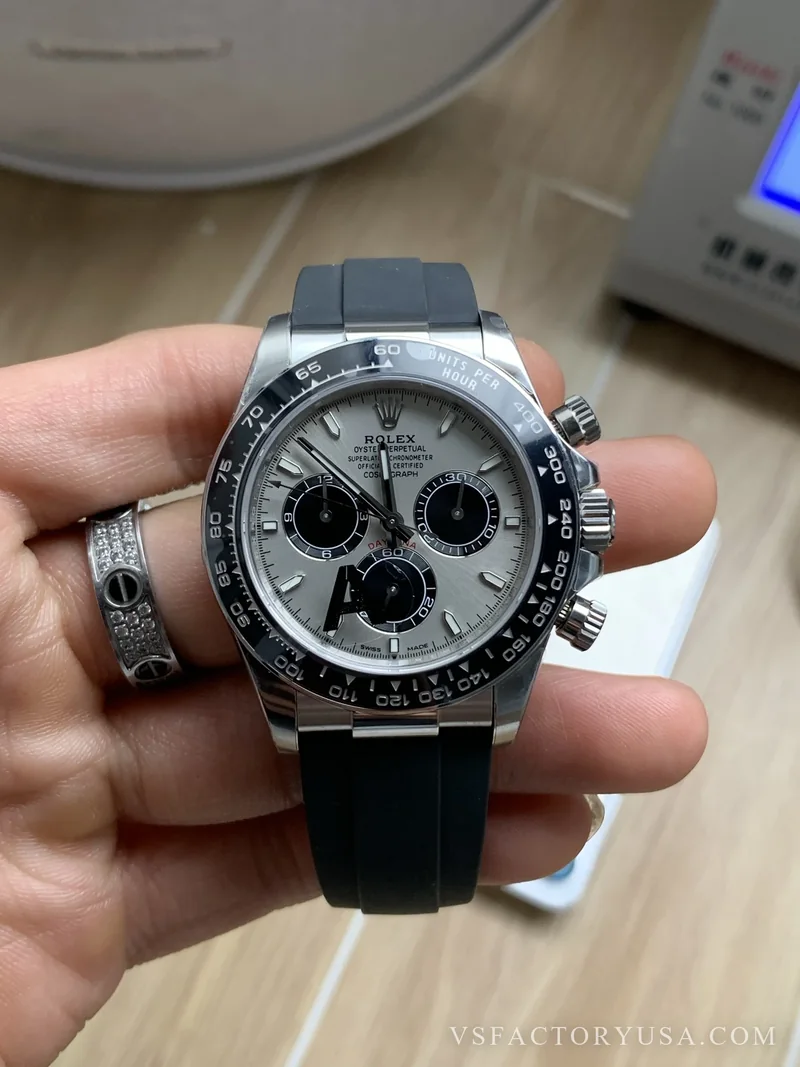 Rolex Cosmograph Daytona Grey Ghost Slate Dial Rubber Strap 1:1 Super Clone
