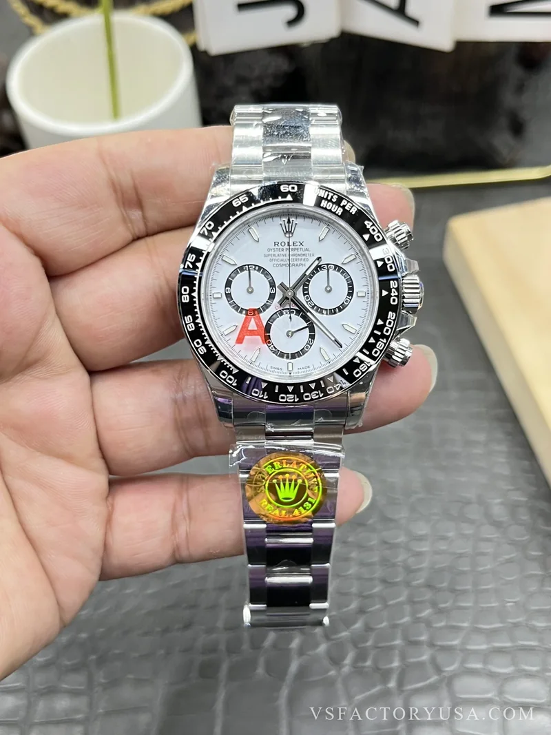 Rolex Cosmograph Daytona Panda White Dial 1:1 Super Clone
