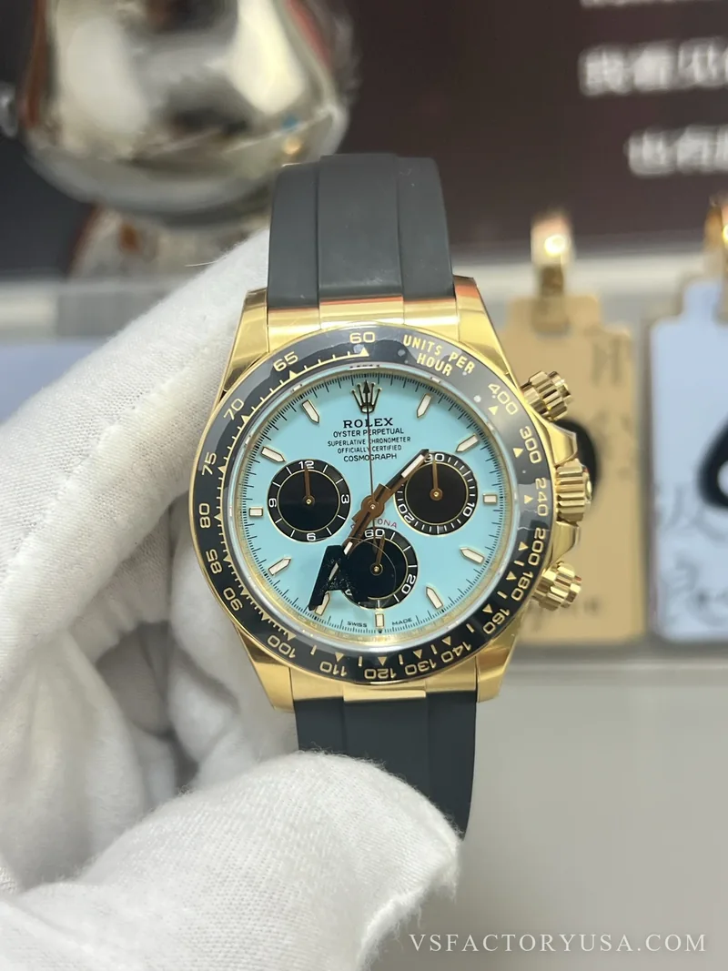 Rolex Cosmograph Daytona Tiffany Turquoise Dial Rubber Strap 1:1 Super Clone