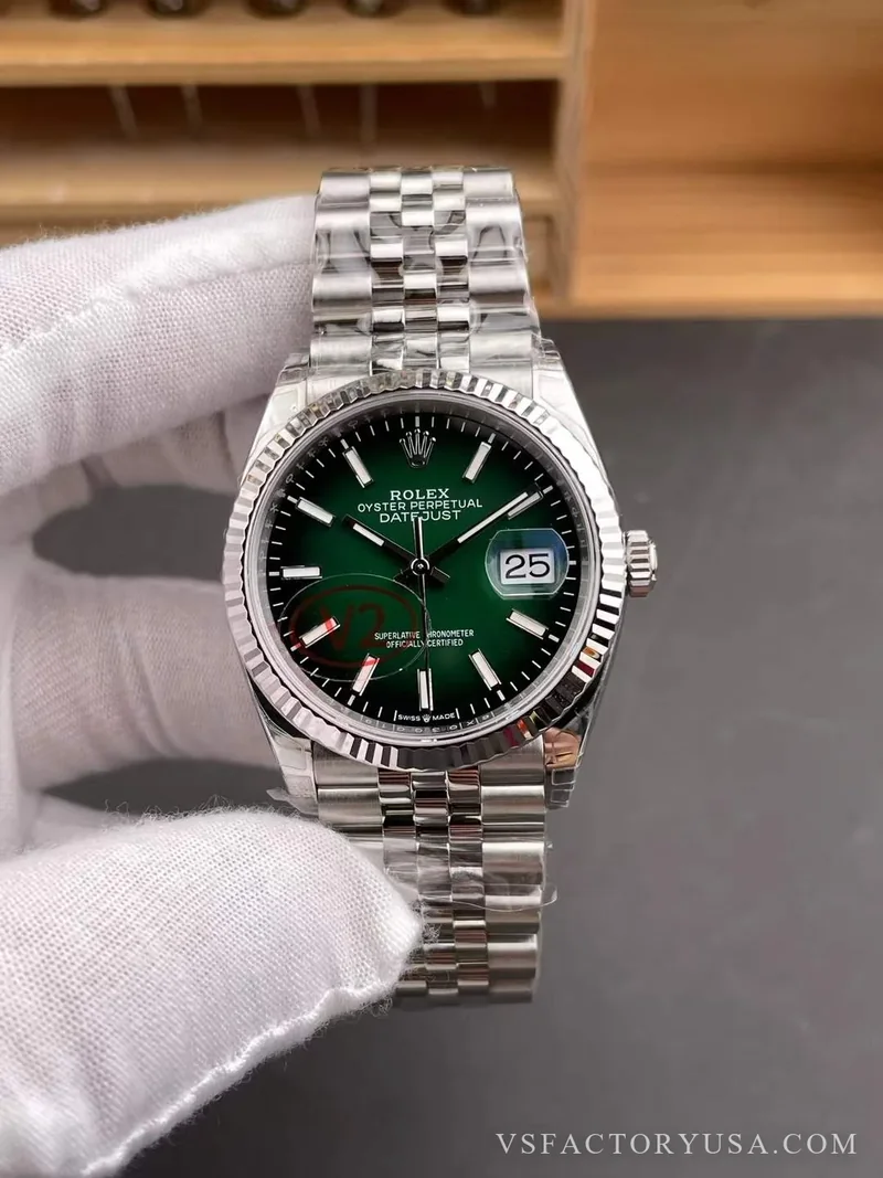 Rolex Datejust 36 Gradient Green Dial 1:1 Super Clone
