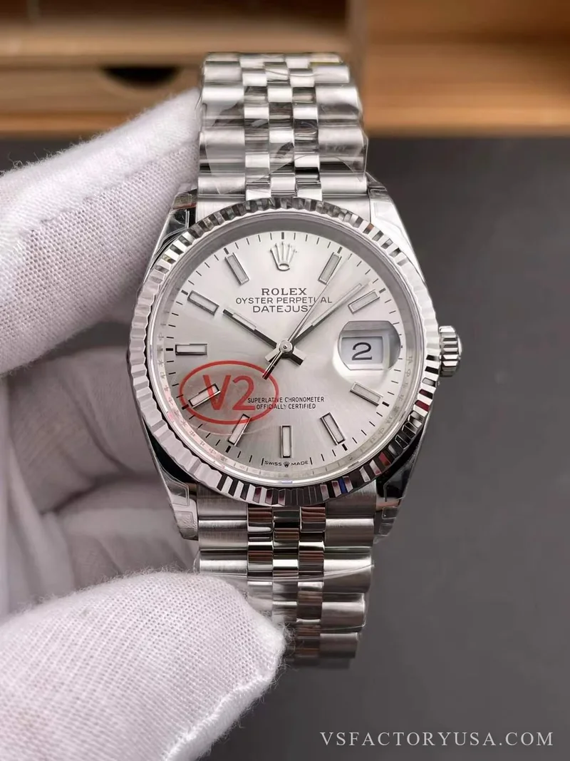 Rolex Datejust 36 Silver Dial 1:1 Super Clone