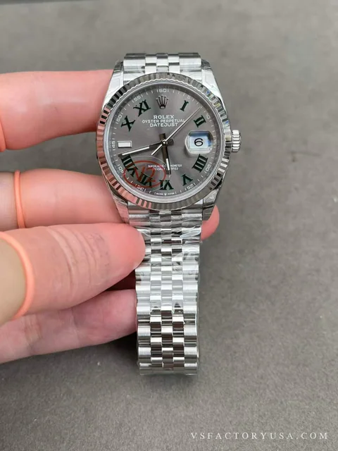 Rolex Datejust 36mm Wimbledon Dial Super Clone | VS Factory