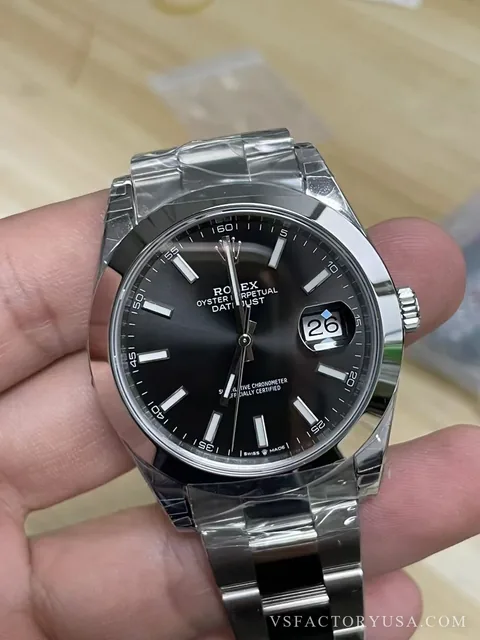 Rolex Datejust 41mm Black Dial Oyster Super Clone | VS Factory