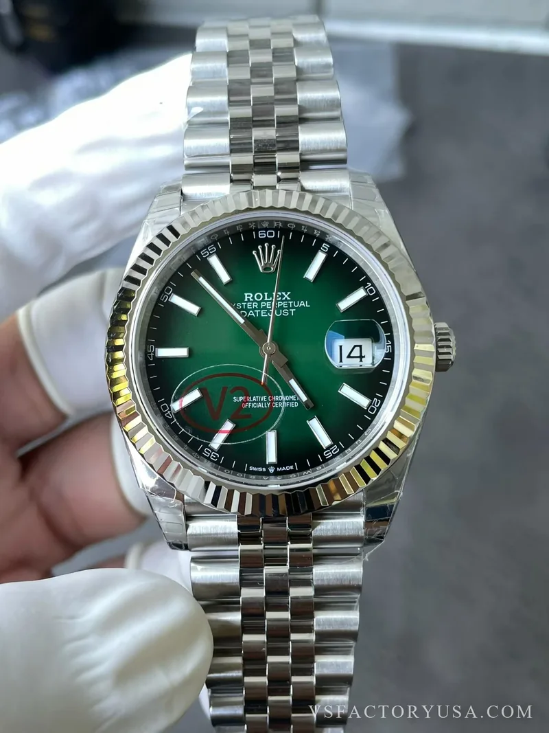 Rolex Datejust 41mm Gradient Green Dial 1:1 Super Clone