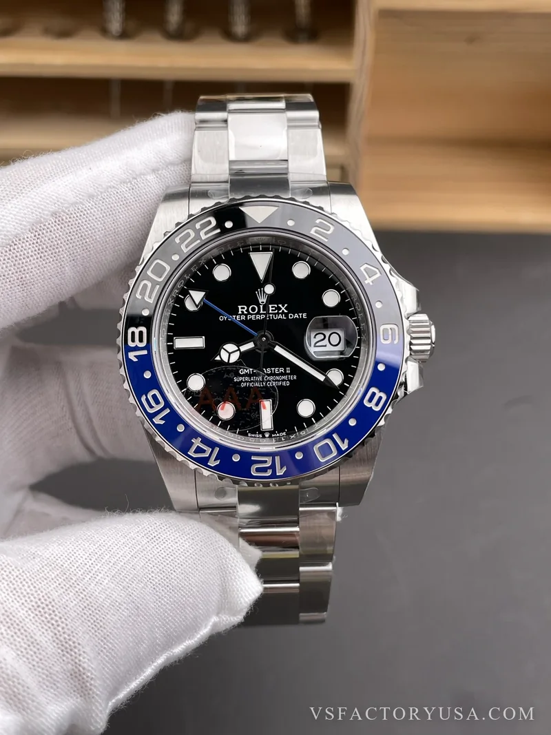 Rolex GMT-Master II Batman Black/Blue Ceramic Bezel Oyster Bracelet 1:1 Super Clone