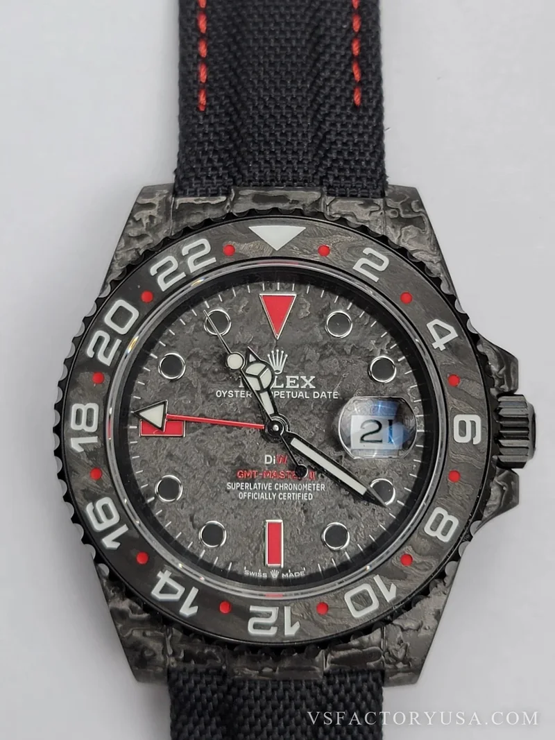Rolex GMT-Master II DiW Carbon Forged Carbon Fiber (Custom Edition) 1:1 Super Clone