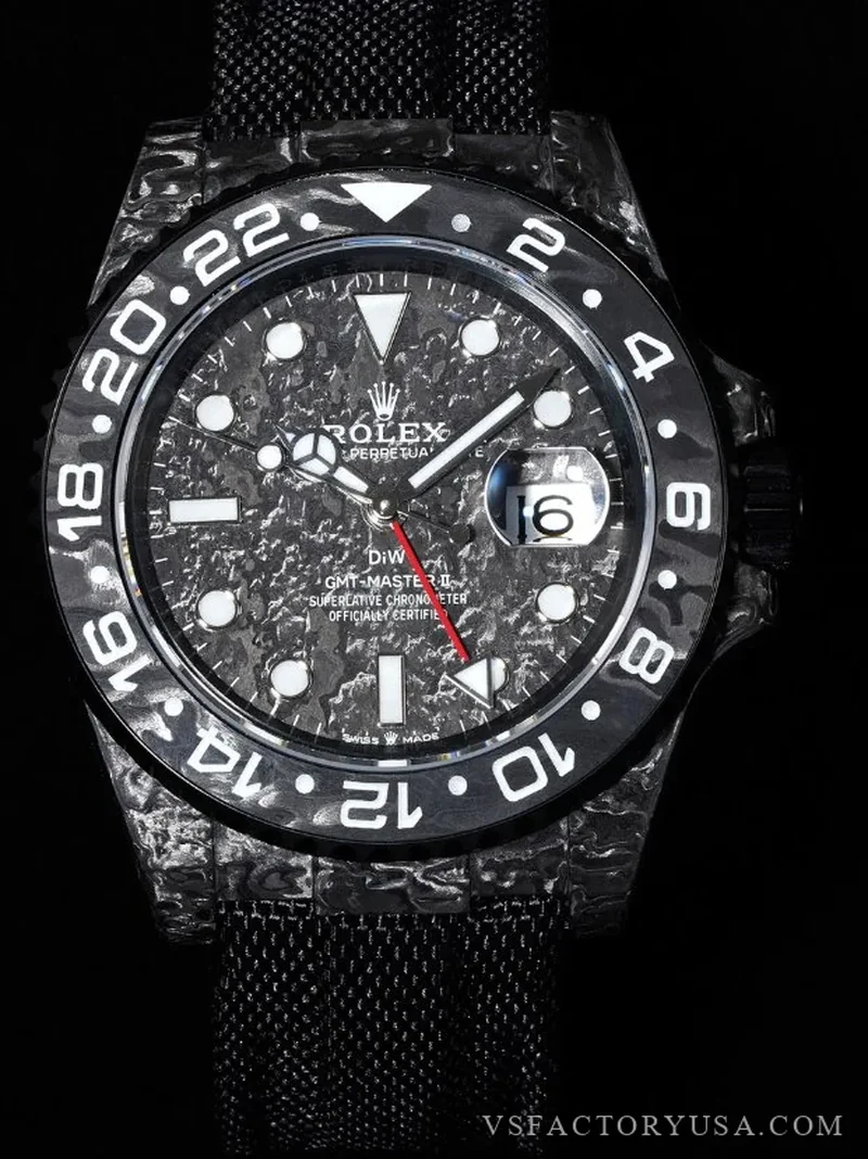 Rolex GMT-Master II DiW Carbon Stealth Forged Carbon Fiber (Custom Edition) 1:1 Super Clone