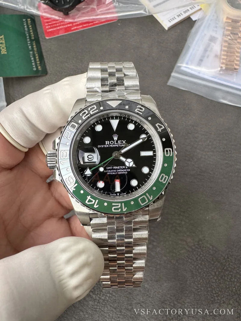 Rolex GMT-Master II Sprite Black/Green Ceramic Bezel Jubilee Bracelet 1:1 Super Clone