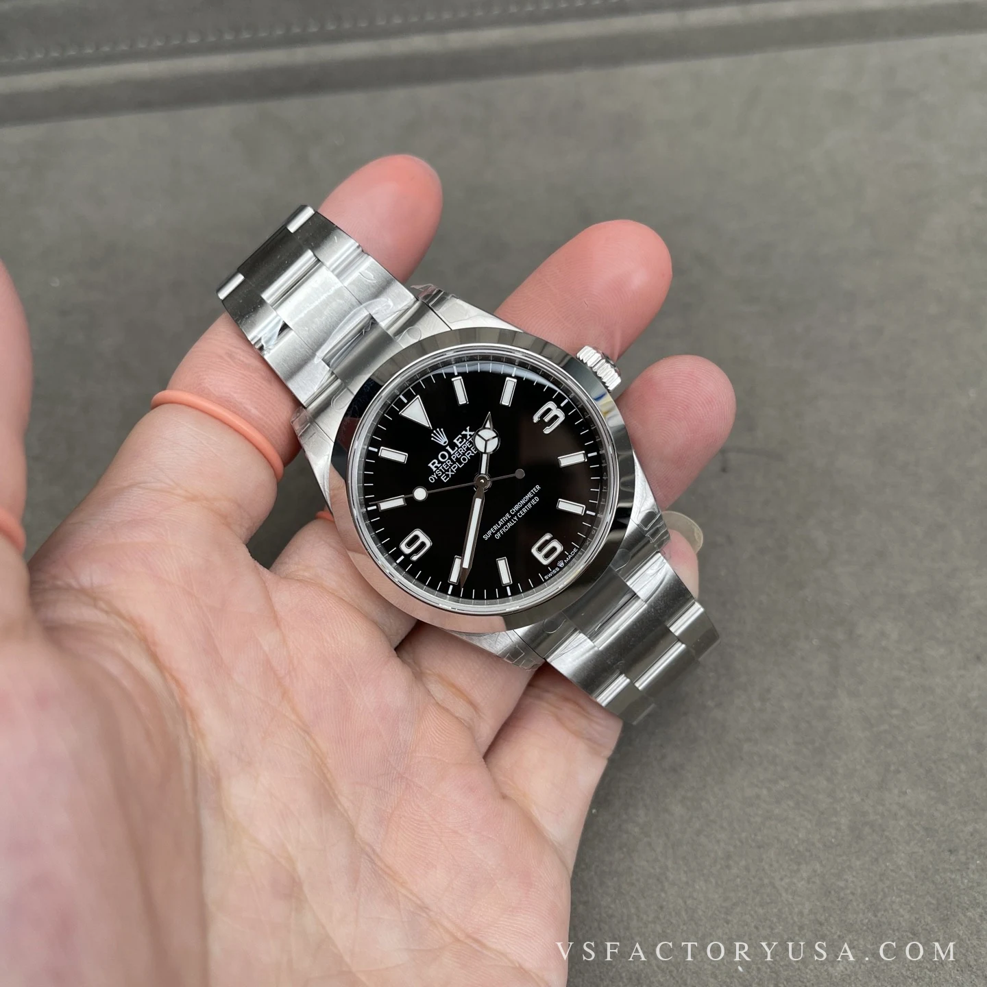 Rolex Oyster Perpetual 41mm Black Super Clone 124300 | VS Factory — photograph 9