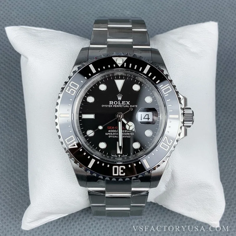 Rolex Sea-Dweller 43mm Single Red Black Dial Ceramic Bezel Oyster Bracelet 1:1 Super Clone