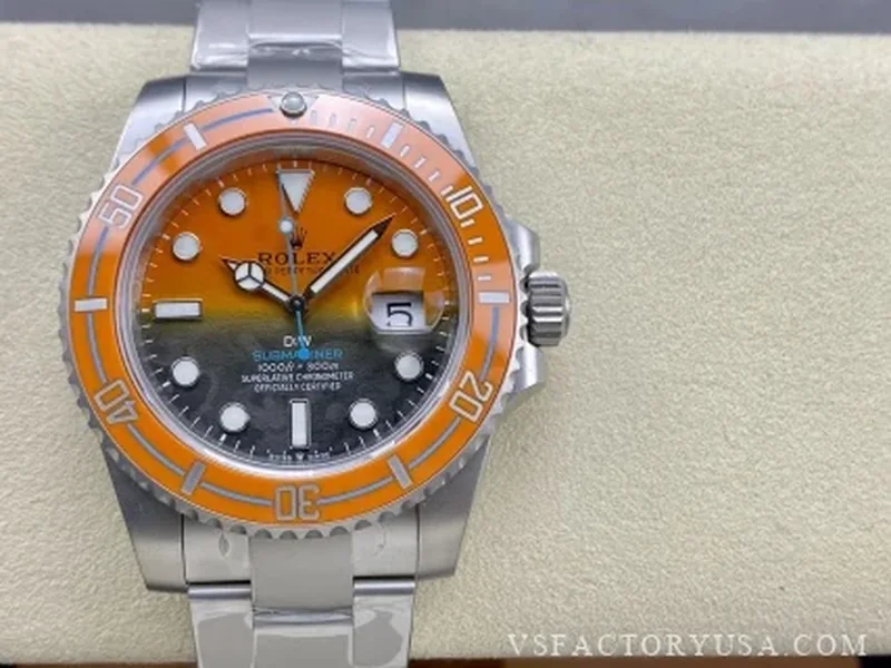 Rolex Submariner Date DiW Orange/Blue Gradient Carbon Dial (Steel Edition) 1:1 Super Clone
